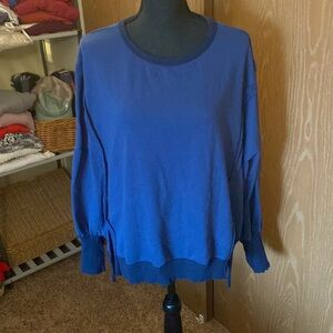 Oversized scoop neck top